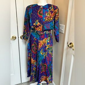 Vintage Carol Anderson California  80’s Dress